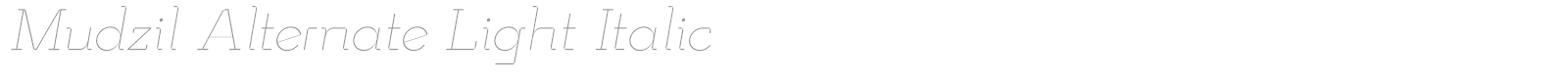 Mudzil font preview